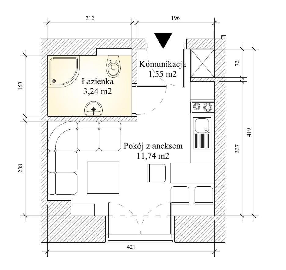Villa Baltic Chalupy - Apartament Nr 1 Eksteriør billede